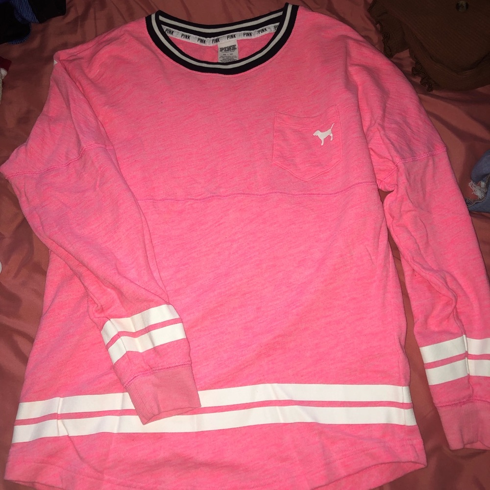 Pink crew neck